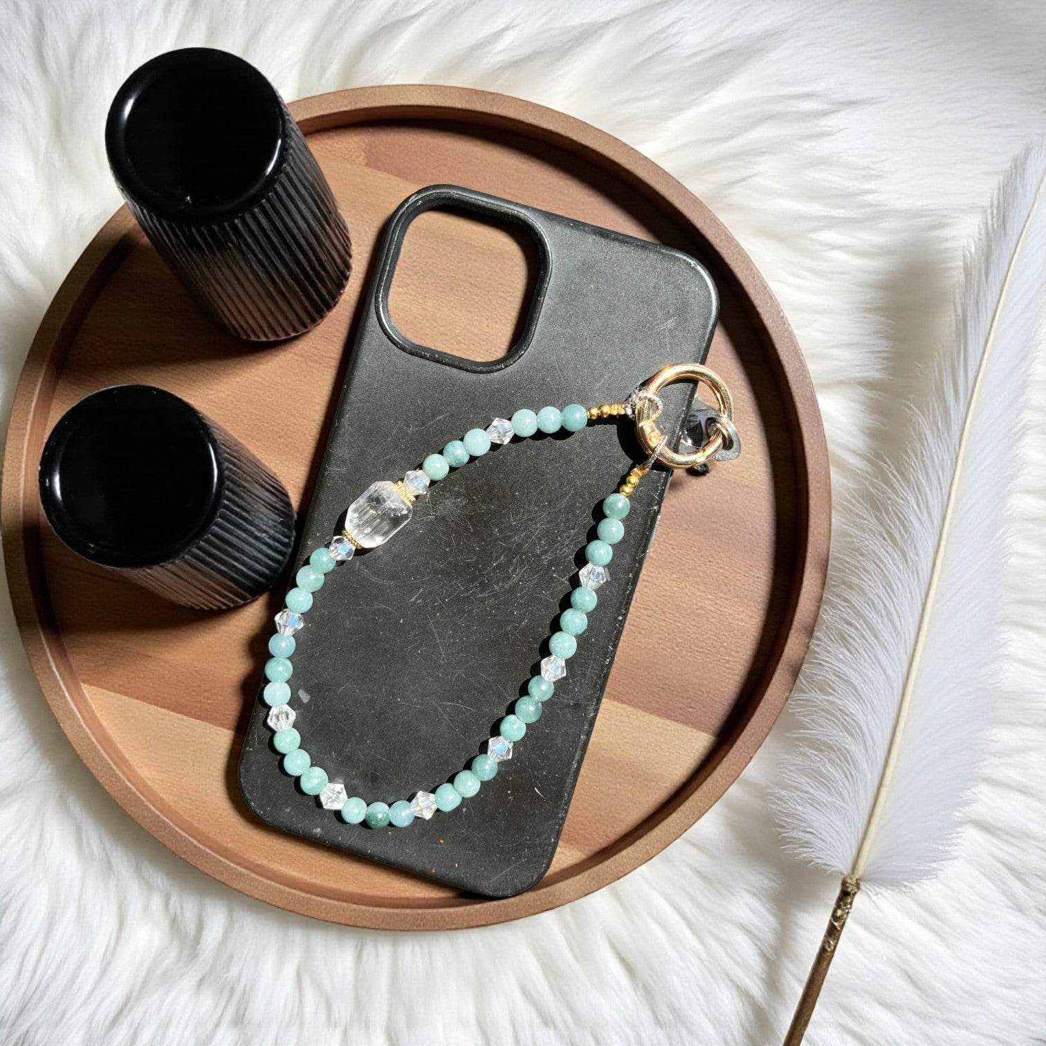 Amazonite Crystal de Roche - Nirelle - BD PIERRES NATURELLES